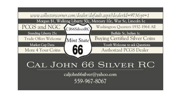 Cal John 66 Silver Coins