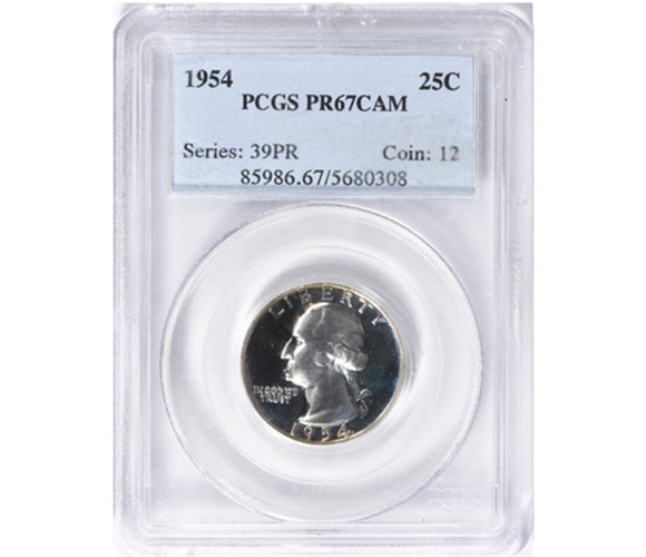1954 Washington Quarter Proof PCGS PR67CAM 85986.67.5680308